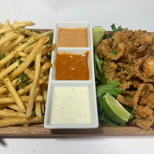 Fishermans Wharf Calamari and Fries.
